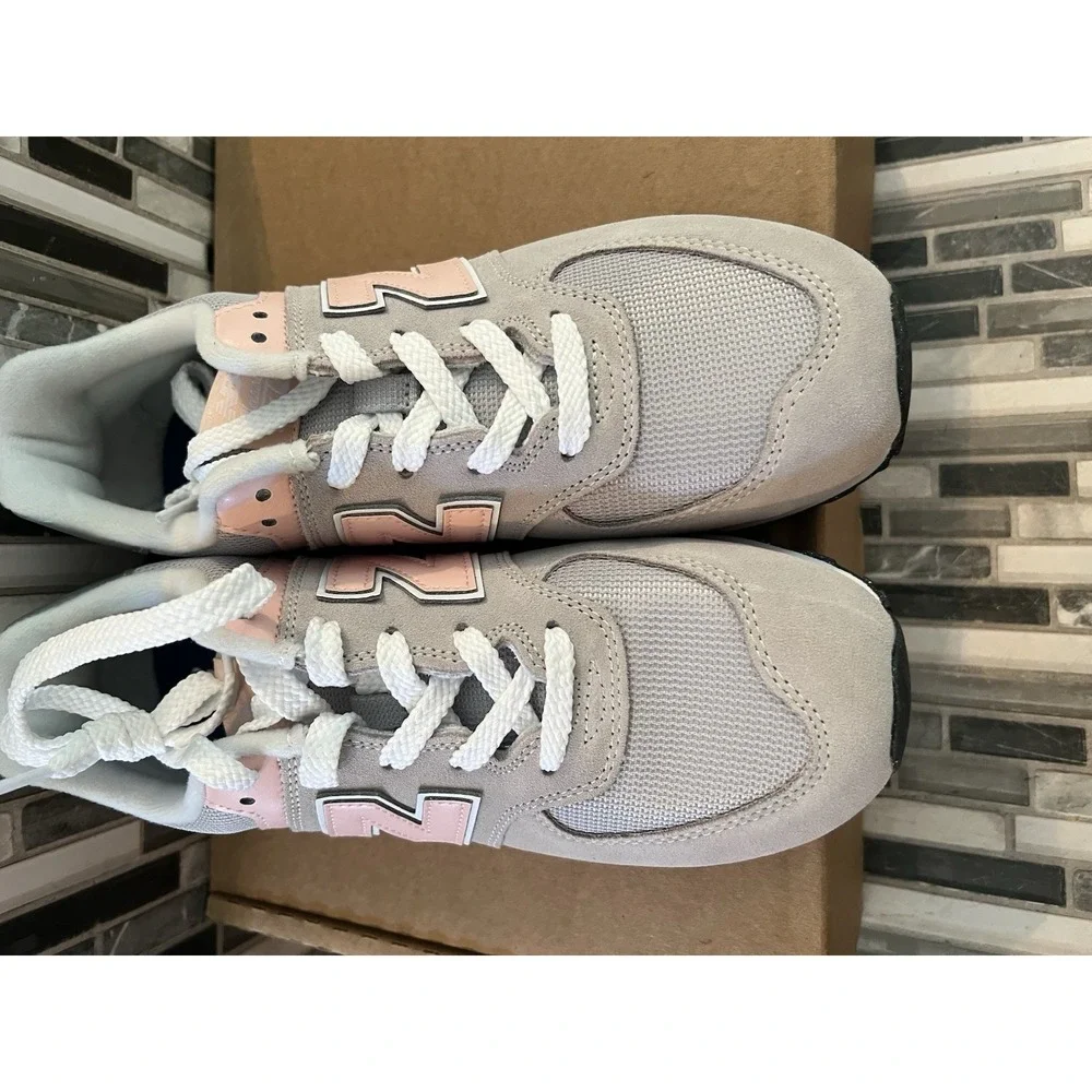 New Balance Kids Grey and Pink Rain & Snow Boots Style Sneakers